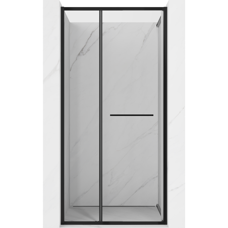 Mexen Linea Schiebetür Dusche 80 cm, transparent, schwarz - 8E1-080-000-70-70