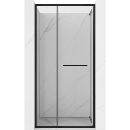 Mexen Linea schiebetür für Duschkabine 110 cm, transparent, schwarz - 8E1-110-000-70-70