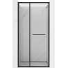 Mexen Linea schiebetür für Duschkabine 110 cm, transparent, schwarz - 8E1-110-000-70-70