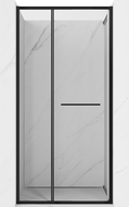Mexen Linea schiebetür für Duschkabine 110 cm, transparent, schwarz - 8E1-110-000-70-70