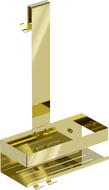 Mexen Brin-1 Badezimmerkorb mit Haken, gold - 70A8841-50