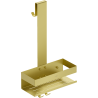 Mexen Brin-1 Badezimmerkorb mit Haken, gold gebürstet - 70A8841-55