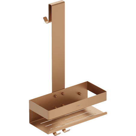 Mexen Brin-1 Badezimmerkorb mit Haken, gebürstetes Kupfer - 70A8841-65