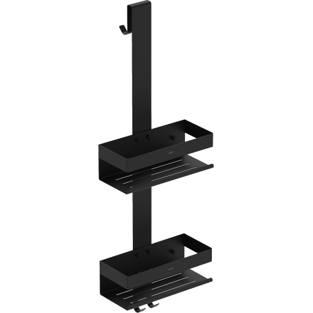 Mexen Brin-2 Badezimmerkorb mit Haken, schwarz - 70A8842-70