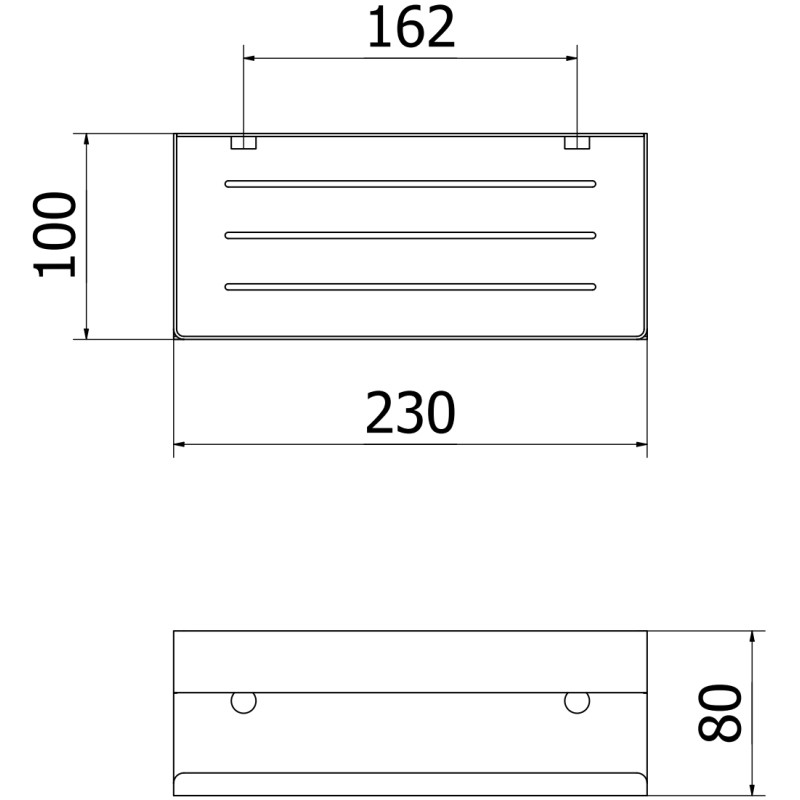 Mexen Brin-L Badezimmerkorb, golden - 70A8730-50