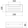 Mexen Brin-L Badezimmerkorb, gebürstetes Kupfer - 70A8730-65