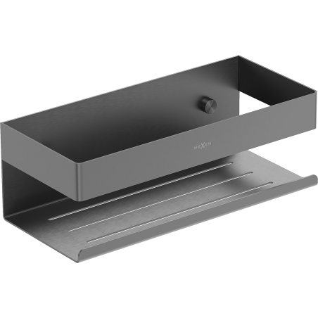 Mexen Brin-L Badezimmerkorb, gebürstetes Gun Gray - 70A8730-66