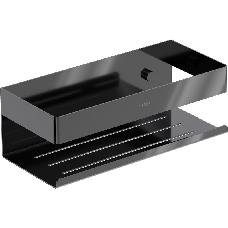 Mexen Brin-L Badezimmerkorb, Black Chrome - 70A8730-73