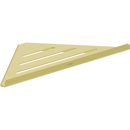 Mexen Diva-C Eckiger Badezimmerkorb, gebürstetes Gold - 70A8528-55