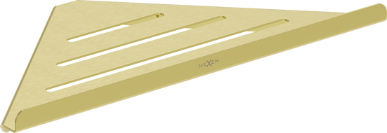 Mexen Diva-C Eckiger Badezimmerkorb, gebürstetes Gold - 70A8528-55