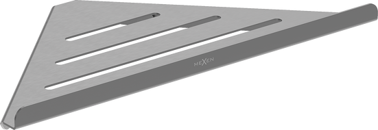Mexen Diva-C Eck-Duschkorb, gebürstet in Gun Gray - 70A8528-66