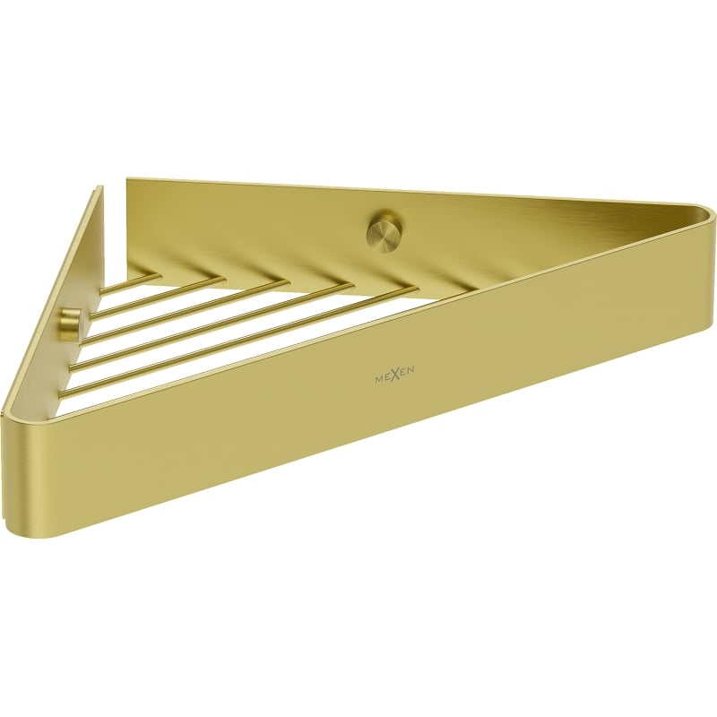 Mexen Evos-C Eck-Duschkorb, gold gebürstet - 70A8514-55