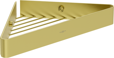 Mexen Evos-C Eck-Duschkorb, gold gebürstet - 70A8514-55