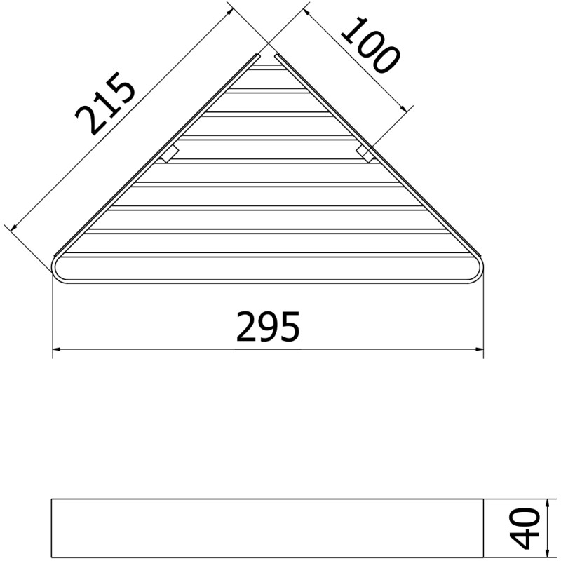 Mexen Evos-C Eckiger Badezimmerkorb, Black Chrome - 70A8514-73