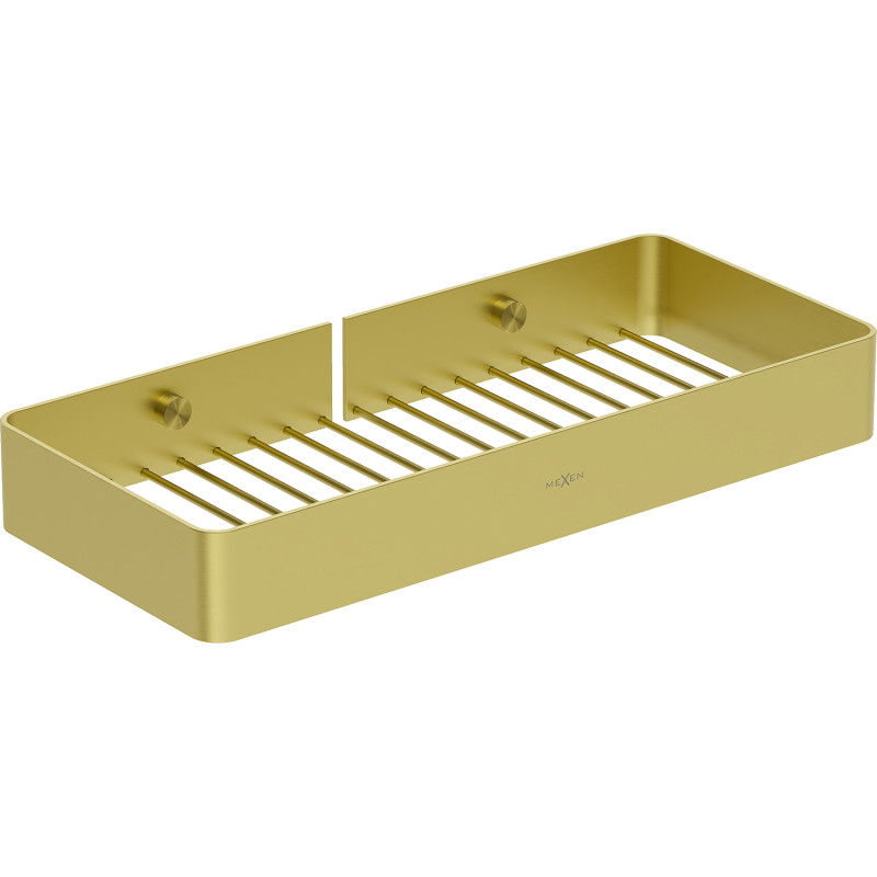 Mexen Evos-L Badezimmerkorb, gebürstetes Gold - 70A8714-55