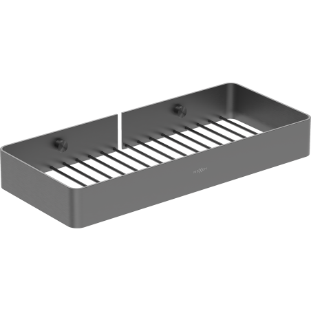 Mexen Evos-L Badezimmerkorb, gebürstetes Gun Gray - 70A8714-66