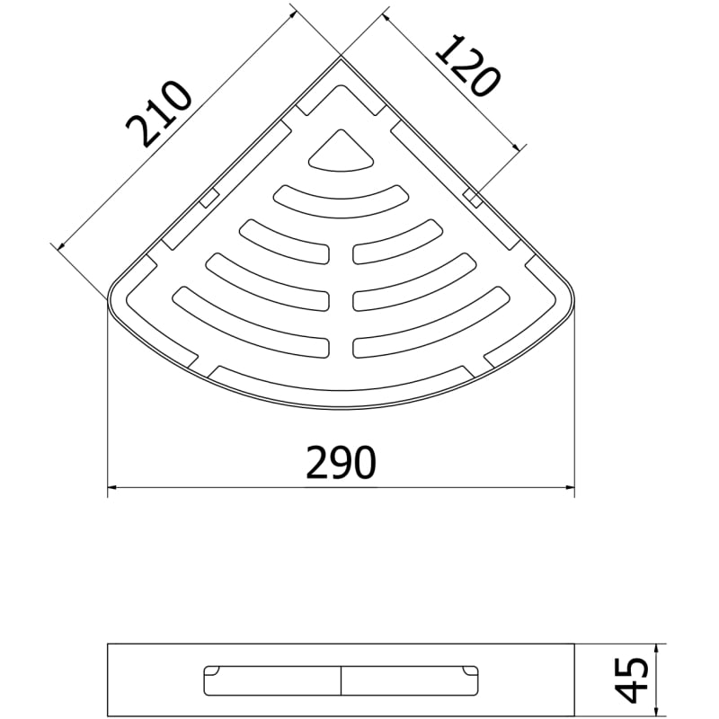 Mexen Laxo-C Eckiger Badezimmerkorb, weiß - 70A8513-20