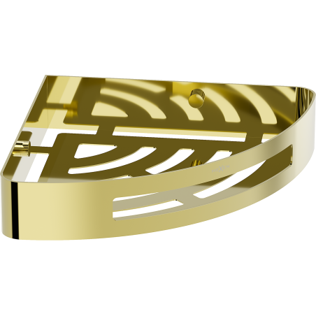 Mexen Laxo-C Ecke-Badezimmerkorb, gold - 70A8513-50