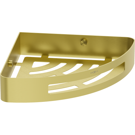 Mexen Laxo-C eckiger Badezimmerkorb, gebürstet gold - 70A8513-55