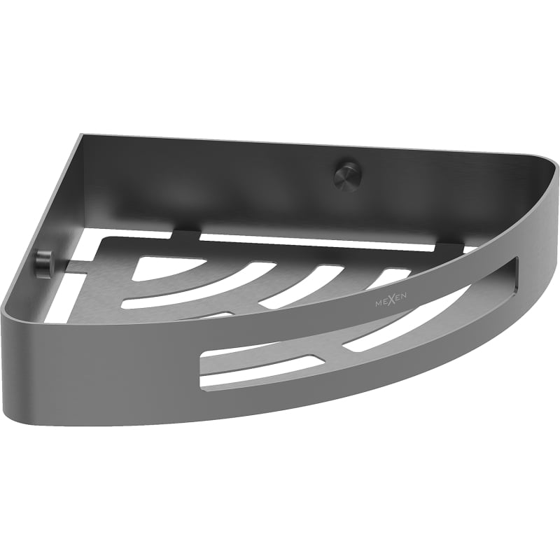 Mexen Laxo-C Eckiger Badezimmerkorb, gebürstetes Gun Gray - 70A8513-66