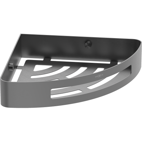 Mexen Laxo-C Eckiger Badezimmerkorb, gebürstetes Gun Gray - 70A8513-66