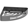 Mexen Laxo-C Eckiger Badezimmerkorb, gebürstetes Gun Gray - 70A8513-66