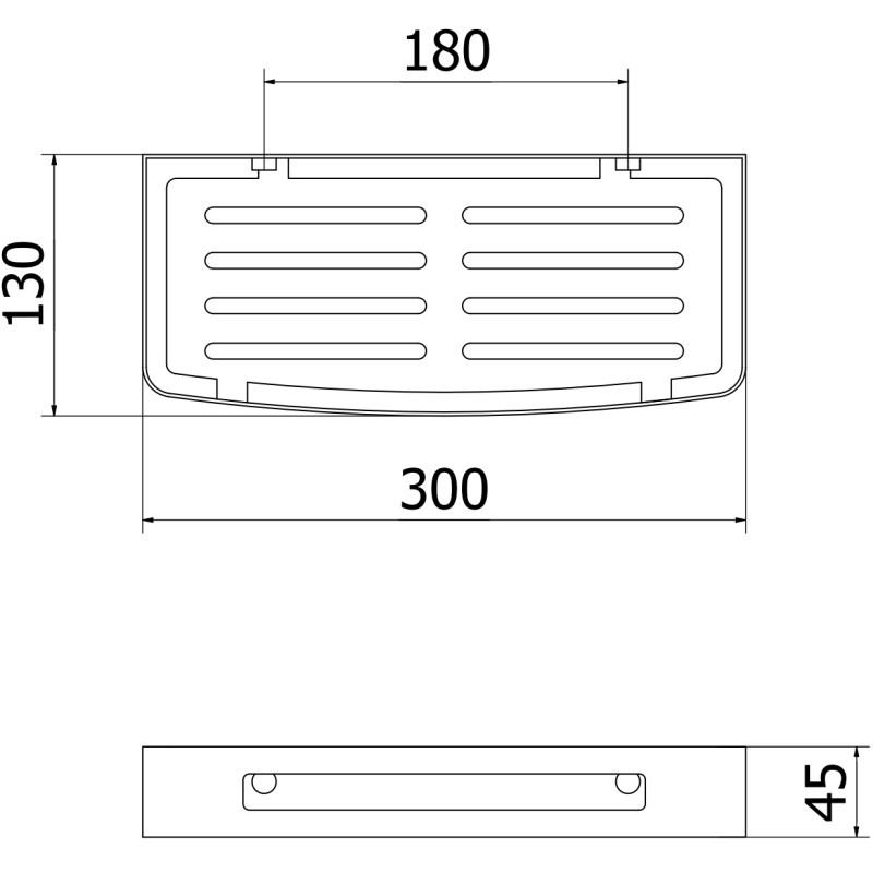 Mexen Laxo-L Badezimmerkorb, gebürsteter Nickel - 70A8713-97