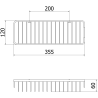 Mexen Uni-L Badezimmerkorb, Chrom - 70A8719-00