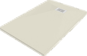 Mexen Hugo Rechteck-Duschwanne SMC 100 x 90 cm, beige, weiße Abdeckung - 42699010-W