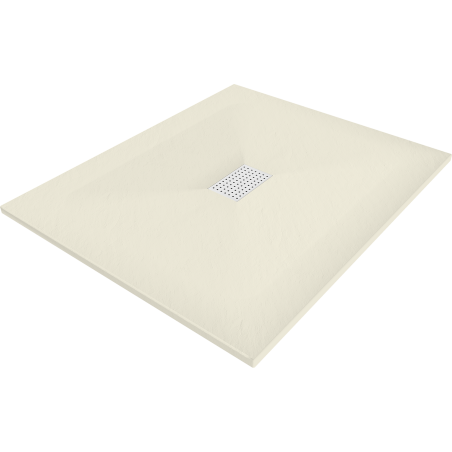 Mexen Hugo rechteckige Duschwanne SMC 120 x 100 cm, beige, weiße Abdeckung - 42691012-W