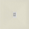Mexen Hugo Quadratische Duschwanne SMC 100 x 100 cm, beige, weiße Abdeckung - 42691010-W