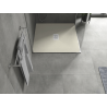 Mexen Hugo Quadratische Duschwanne SMC 100 x 100 cm, beige, weiße Abdeckung - 42691010-W