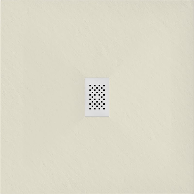 Mexen Hugo quadratische Duschwanne SMC 80 x 80 cm, beige, weiße Abdeckung - 42698080-W