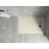 Mexen Hugo rechteckige Duschwanne SMC 120 x 70 cm, beige, Abdeckung in Gold - 42697012-G