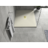 Mexen Hugo rechteckige Duschwanne SMC 120 x 100 cm, beige, Abdeckung gold - 42691012-G
