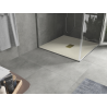 Mexen Hugo quadratische Duschwanne SMC 100 x 100 cm, beige, Abdeckung gold - 42691010-G