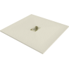 Mexen Hugo Quadratische Duschwanne SMC 80 x 80 cm, beige, goldene Abdeckung - 42698080-G