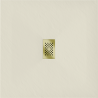Mexen Hugo quadratische Duschwanne SMC 90 x 90 cm, beige, Abdeckung Gold - 42699090-G