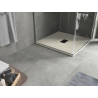 Mexen Hugo quadratische Duschwanne SMC 100 x 100 cm, beige, schwarze Abdeckung - 42691010-B