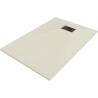 Mexen Hugo rechteckige Duschwanne SMC 120 x 70 cm, beige, schwarze Abdeckung - 42697012-B