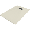 Mexen Hugo Rechteckige SMC-Duschwanne 90 x 80 cm, beige, schwarze Abdeckung - 42698090-B