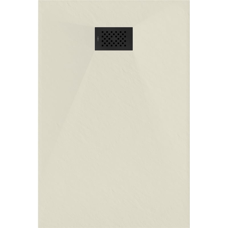 Mexen Hugo Rechteckige SMC-Duschwanne 90 x 80 cm, beige, schwarze Abdeckung - 42698090-B