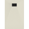 Mexen Hugo rechteckige Duschwanne SMC 100 x 90 cm, beige, schwarze Abdeckung - 42699010-B