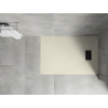 Mexen Hugo Rechteckige Duschwanne SMC 100 x 80 cm, beige, schwarze Abdeckung - 42698010-B