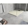 Mexen Hugo rechteckige Duschwanne SMC 100 x 90 cm, beige, schwarze Abdeckung - 42699010-B