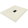 Mexen Hugo Rechteckige SMC-Duschwanne 120 x 100 cm, beige, mit schwarzer Abdeckung - 42691012-B