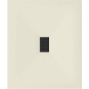 Mexen Hugo Rechteckige SMC-Duschwanne 120 x 100 cm, beige, mit schwarzer Abdeckung - 42691012-B