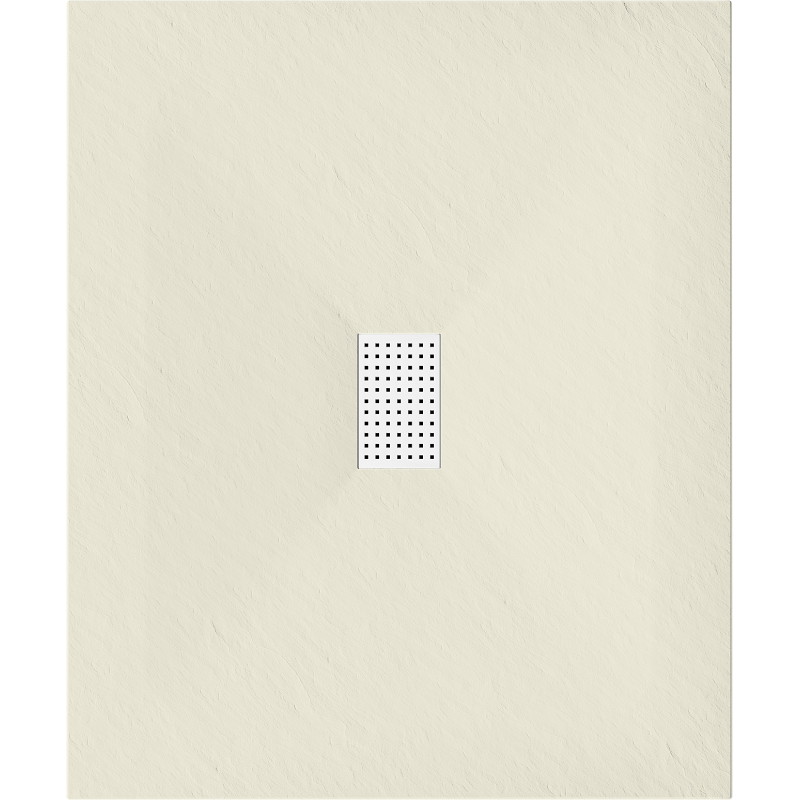 Mexen Hugo rechteckige Duschwanne SMC 120 x 100 cm, beige, weiße Abdeckung - 42691012-W