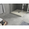 Mexen Hugo Quadratische Duschwanne SMC 80 x 80 cm, beige, Abdeckung Inox - 42698080-X