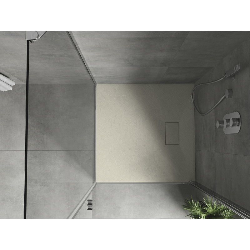 Mexen Hugo Quadratische Duschwanne SMC 90 x 90 cm, beige - 42699090